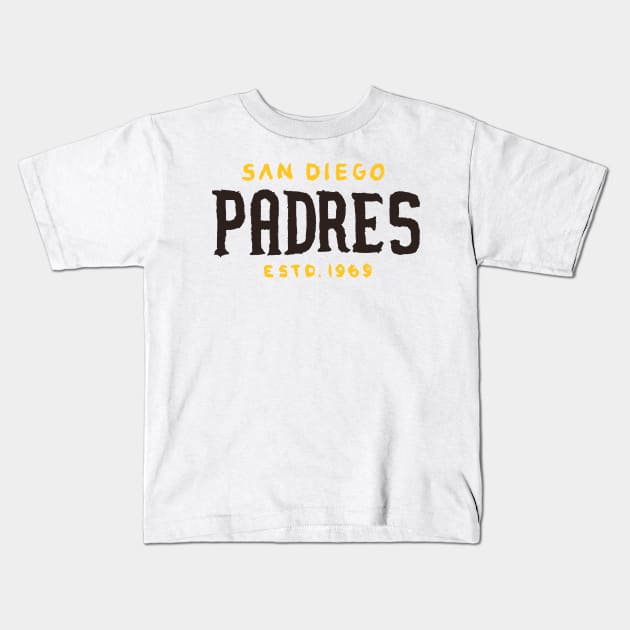 San Diego Padreeees 03 Kids T-Shirt by Very Simple Graph